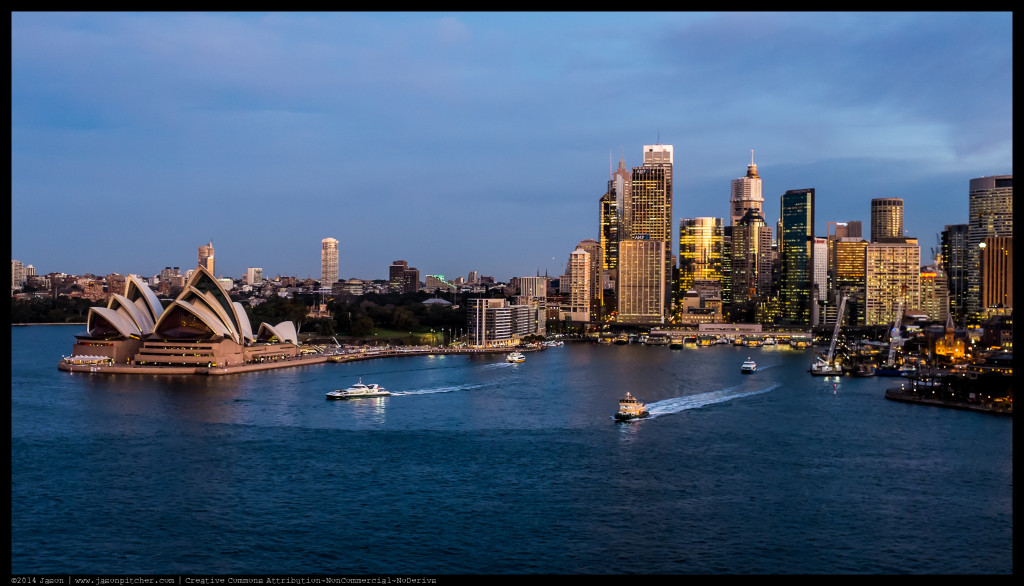 Sydney Cityscape from Sydney Harbour Bridge